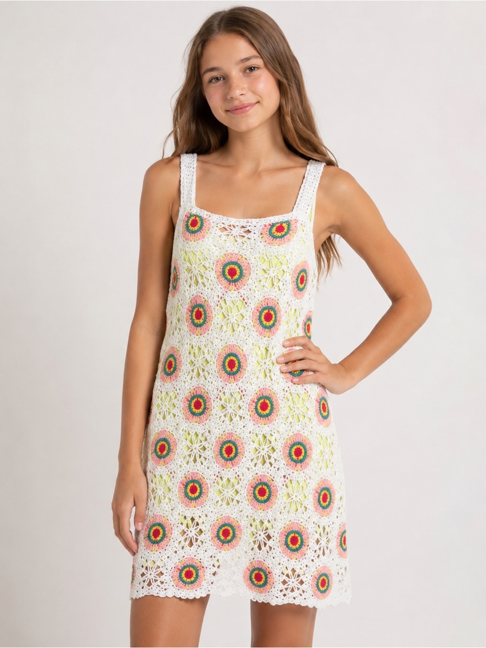 Cotton Emporium • patch work dress PTP 15-18”